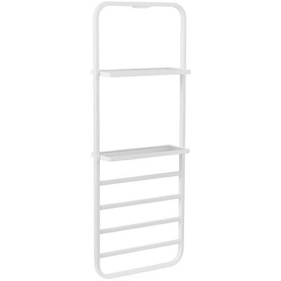 Полотенцесушитель электрический Black&White Universe N-337W 40х101 337WN с полкой белый лесенка