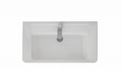 Мебельный умывальник Dreja Q80 см, белая керамика