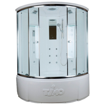 Душевой бокс Timo Lux 135х135 T-7735C с гидромассажем четверть круга