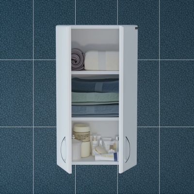 Шкаф для ванной комнаты навесной СаНта ПШ Стандарт 40х70 см, белый