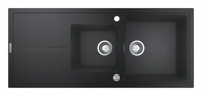 Мойка GROHE K400 с 1,5 чашей, черный гранит (31643AP0)