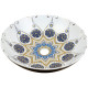 Раковина-чаша Bronze de Luxe Lotos 40 5008 белая синяя круглая  (5008)