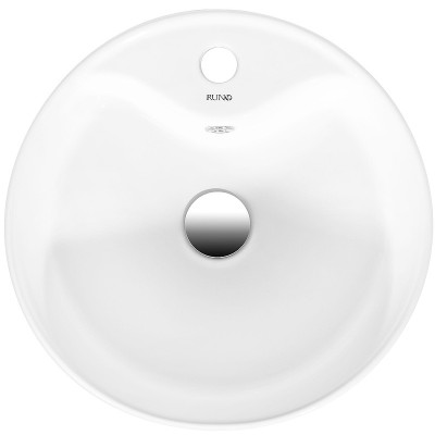 Раковина накладная Runo Sole 40 00-00001448 белая круглая