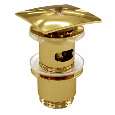 WasserKRAFT Sauer A168 донный клапан, глянцевое золото