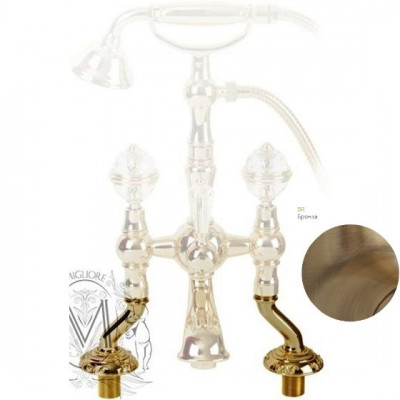 MIGLIORE Cristalia 18570 полуколонны на борт ванны, бронза