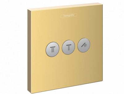 Запорно-переключающее устройство (дивертор) Hansgrohe ShowerSelect 15764990 (золото)