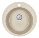 Кухонная мойка GRANULA standart (4802, бежевый) кварц круглая d 48 см  (4802, БЕЖЕВЫЙ)