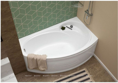 Акриловая ванна Aquanet Jersey 170x90 R пристенная асимметричная (00203989)