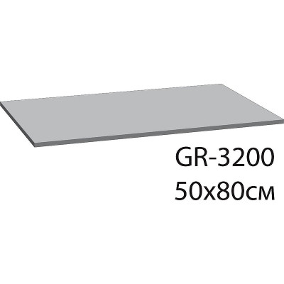 Коврик для ванной комнаты Grampus 50x80 GR-3204K серый полиэстер