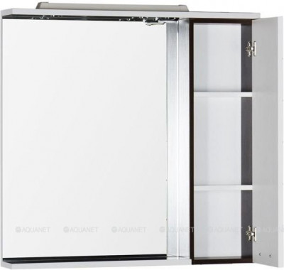 Зеркало-шкаф в ванную Aquanet Сити 90 L венге (00158575)