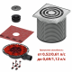 TECEdrainpoint S Комплект точечного трапа KDP-S110 с сифоном DN 50,с декоративной решеткой, производительность 0,52-1,12 л/с (KDP-S110) (KDP-S110)