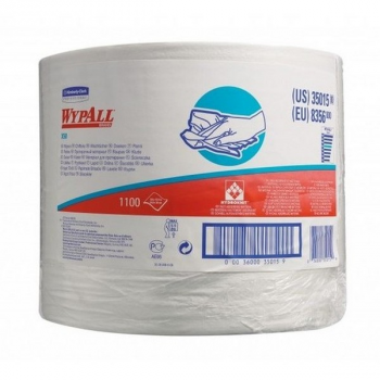 Протирочный материал Kimberly-Clark WYPALL (Вайпол) X50, большой рулон, 1100л (34x24,9 см) белый