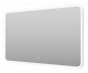 Зеркало подвесное в ванную Misty Альтаир сенсорное 1200x700 белое (АЛЬ-02-120_70) (АЛЬ-02-120_70)