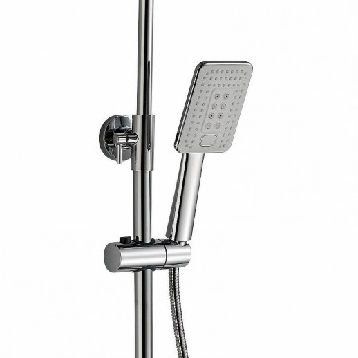 Душевая система Haiba HB2421 с полочкой (латунь пластик) белый, хром