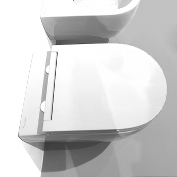 Крышка-сиденье унитаза Scarabeo Glam 5535/B, белый/хром