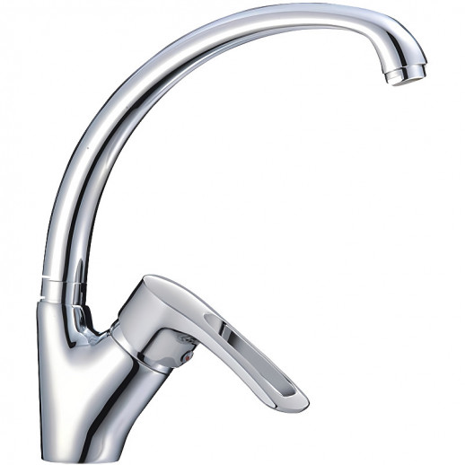 Однорычажный смеситель для кухни Haiba HB4166 с поворотным изливом (латунь) хром