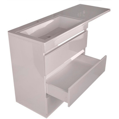 Тумба под раковину Style Line Даллас 140 Люкс Plus белая