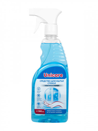 Средство для мытья стекол UNICARE, 500мл