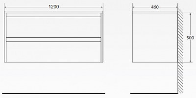 Тумба под раковину BelBagno KRAFT-1200-2C-SO-PP