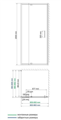 WasserKRAFT Berkel 48P03 душевой уголок 90х90 см, с универсальной распашной дверью