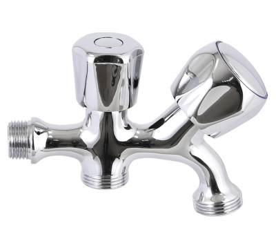 Remer 250 1/2" 3/4" кран с двумя поворотными маховиками для стиральных машин, хром