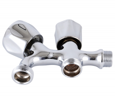 Remer 250 1/2" 3/4" кран с двумя поворотными маховиками для стиральных машин, хром