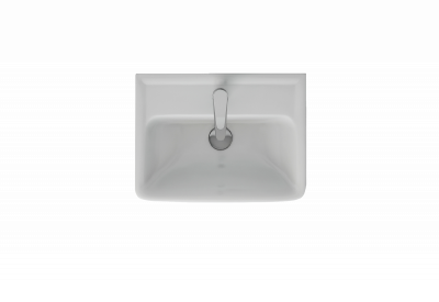 Мебельный умывальник Dreja Mini 50 см, белая керамика