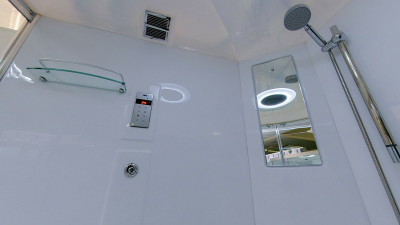 Душевой бокс Timo Lux 150x150 T-7755 с гидромассажем четверть круга