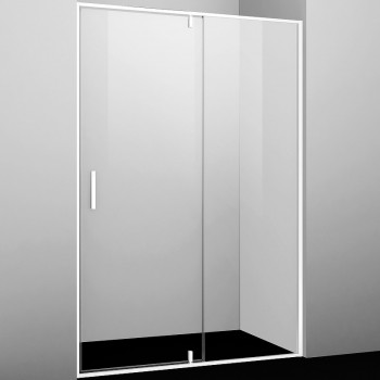 Душевая дверь WasserKRAFT Neime 90 19P04 стекло прозрачное профиль белый
