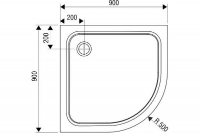 RAVAK Galaxy Pro CHROME XA247701010  Поддон душевой Elipso Pro-90 Chrome полукруглый, белый, литой мрамор