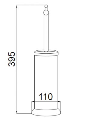 Boheme IMPERIALE 10425 ершик напольный, золото