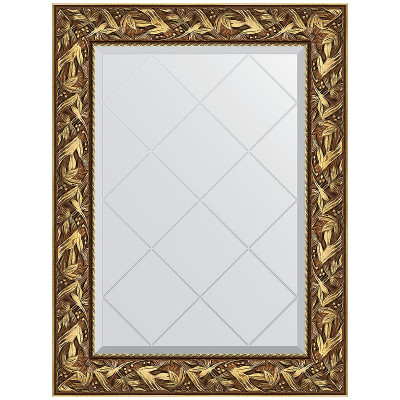 Зеркало настенное Evoform ExclusiveG 91х69 BY 4113 с гравировкой в багетной раме Византия золото 99 мм
