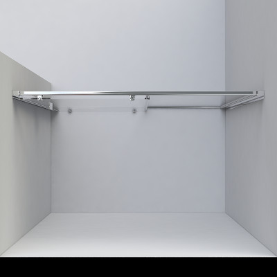 Душевая дверь Vincea Garda 115 VDS-1G115CLB пр-ль черный стекло прозрачное