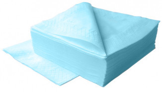 Салфетки Lime 2-сл 33х33см, 250шт, голубые, 1/8