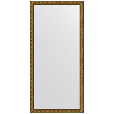 Зеркало настенное Evoform Definite 154х74 BY 3327 в багетной раме Виньетка состаренное золото 56 мм