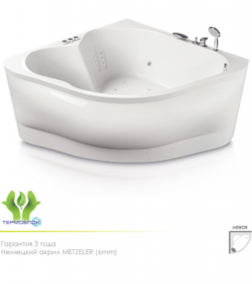 Акватика Матрица Стандарт ванна без гидромассажа, 155 см х 155 см