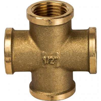 Крестовина STOUT латунь резьбовая ВВ 1/2 SFT-0030-000012