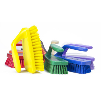 Haccper Щетка-утюжок, для мытья и оттирки, средней жесткости, 318 мм, зелёная