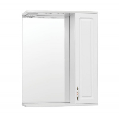 Зеркало-шкаф для ванной Style Line Олеандр-2 65/С Люкс белый (ЛС-00000050)