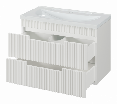 Тумба подвесная Brevita Ariana 80 белый (ARI-01080-0742Я) с раковиной