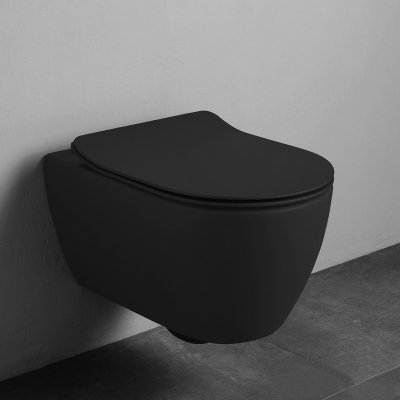 Крышка-сидение унитаза Scarabeo Moon 5530B49 с микролифтом, черный
