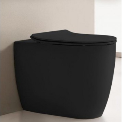 Крышка-сидение унитаза Scarabeo Moon 5530B49 с микролифтом, черный