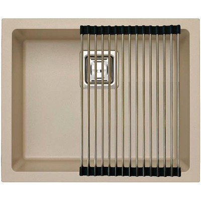 Мойка для кухни Alveus Granital+ Quadrix 50 Pebble G02M 560x460x200 1108035 галька ис-ный гранит прямоугольная