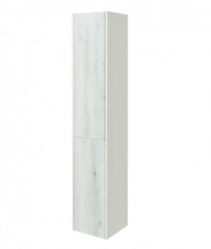 Шкаф - колонна Aquaton Сакура R ольха наварра, белый глянец (1A219903SKW8R), для ванной
