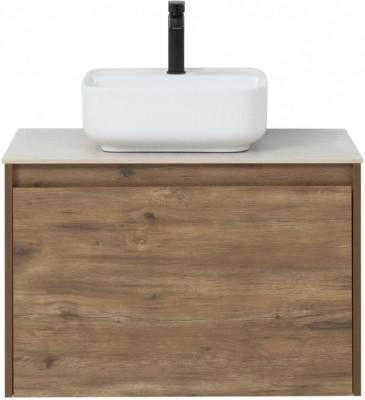 Тумба под раковину Aquanet Nova Lite 75 дуб рустикальный (1 ящик) подвесная (00249514)