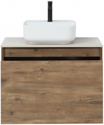 Тумба под раковину Aquanet Nova Lite 75 дуб рустикальный (1 ящик) подвесная (00249514)