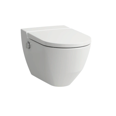 Laufen Cleanet Navia Унитаз-биде подвесной 58х37х38см, безободковый, со съемным сиденьем с микролифтом, белый