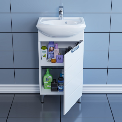 Тумба для умывальника напольная СаНта Родос 45, белый (под ум. Уют 45)