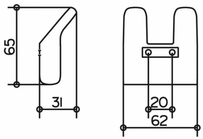 Крючок для полотенца Keuco Moll 12713010000 хром