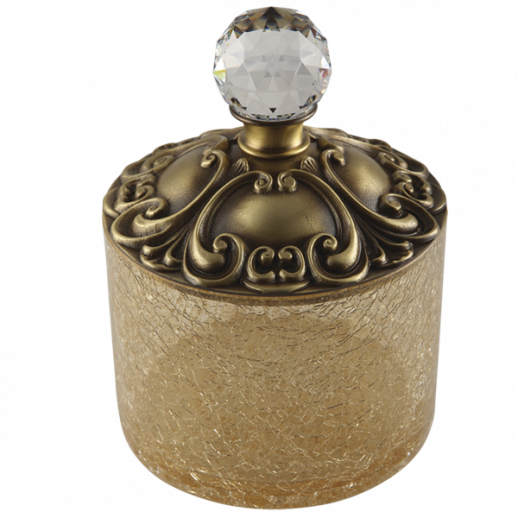 MIGLIORE Cristalia SWAROVSKI 16760 баночка высокая, 9 см, бронза